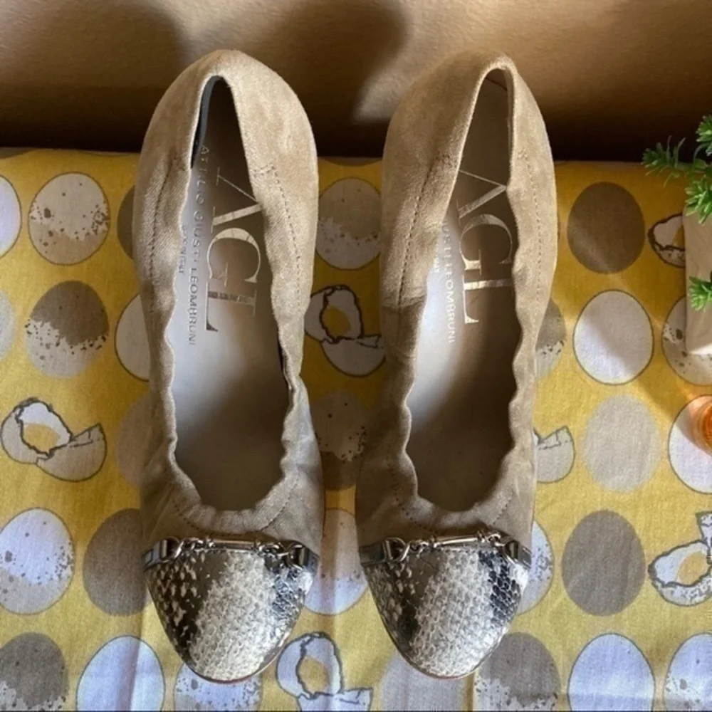 AGL snakeskin ballet wedges size 37 - Picture 8 of 13